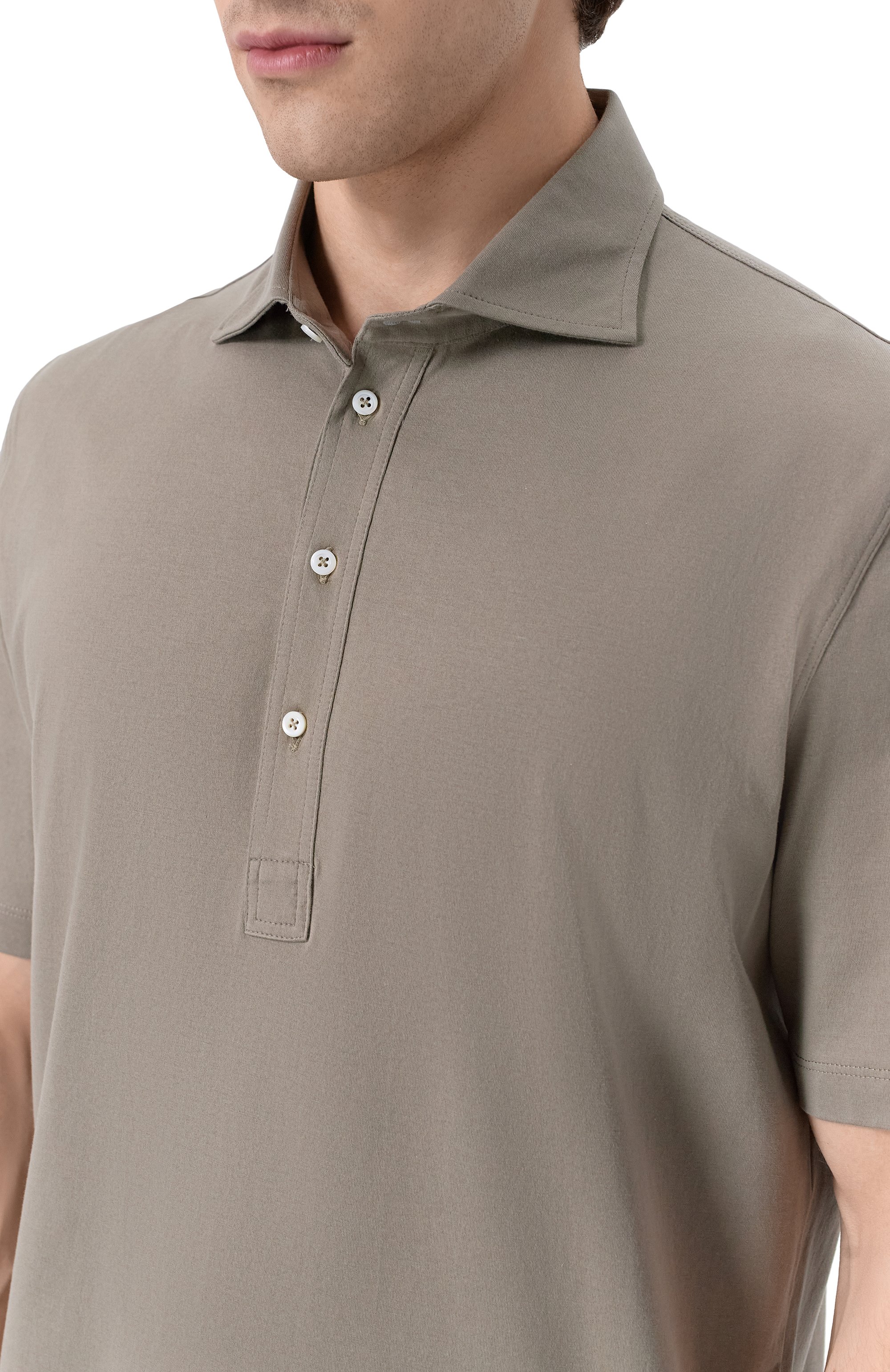 Хлопковое поло BRUNELLO CUCINELLI, арт. M0B133915, фото 5