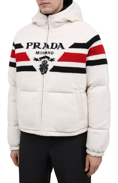 Пуховик из шерсти и кашемира PRADA, арт. SGC017-10PA-F0009-212, фото 3
