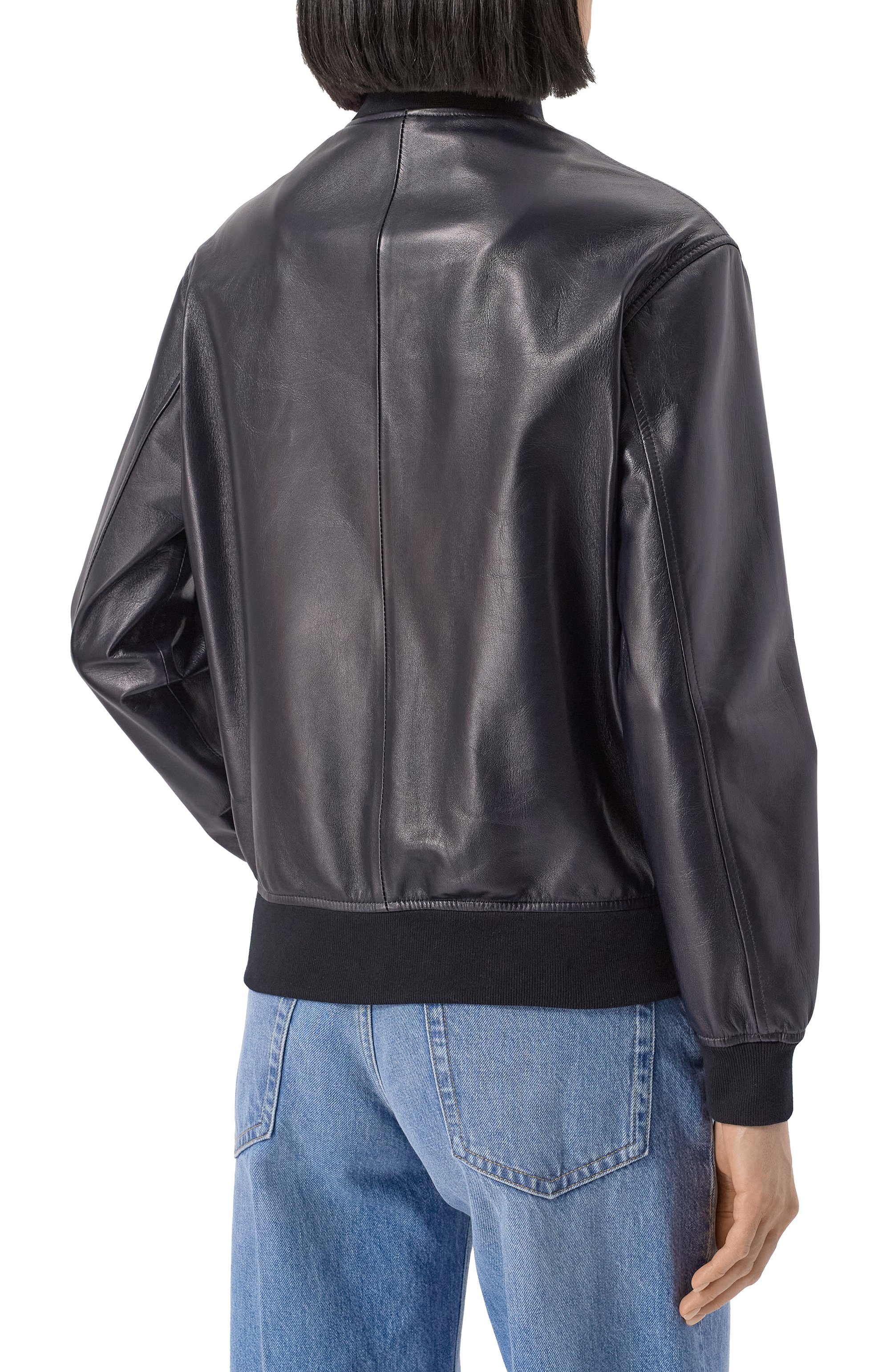 Кожаный бомбер KITON, арт. D59674K0920F01, фото 4