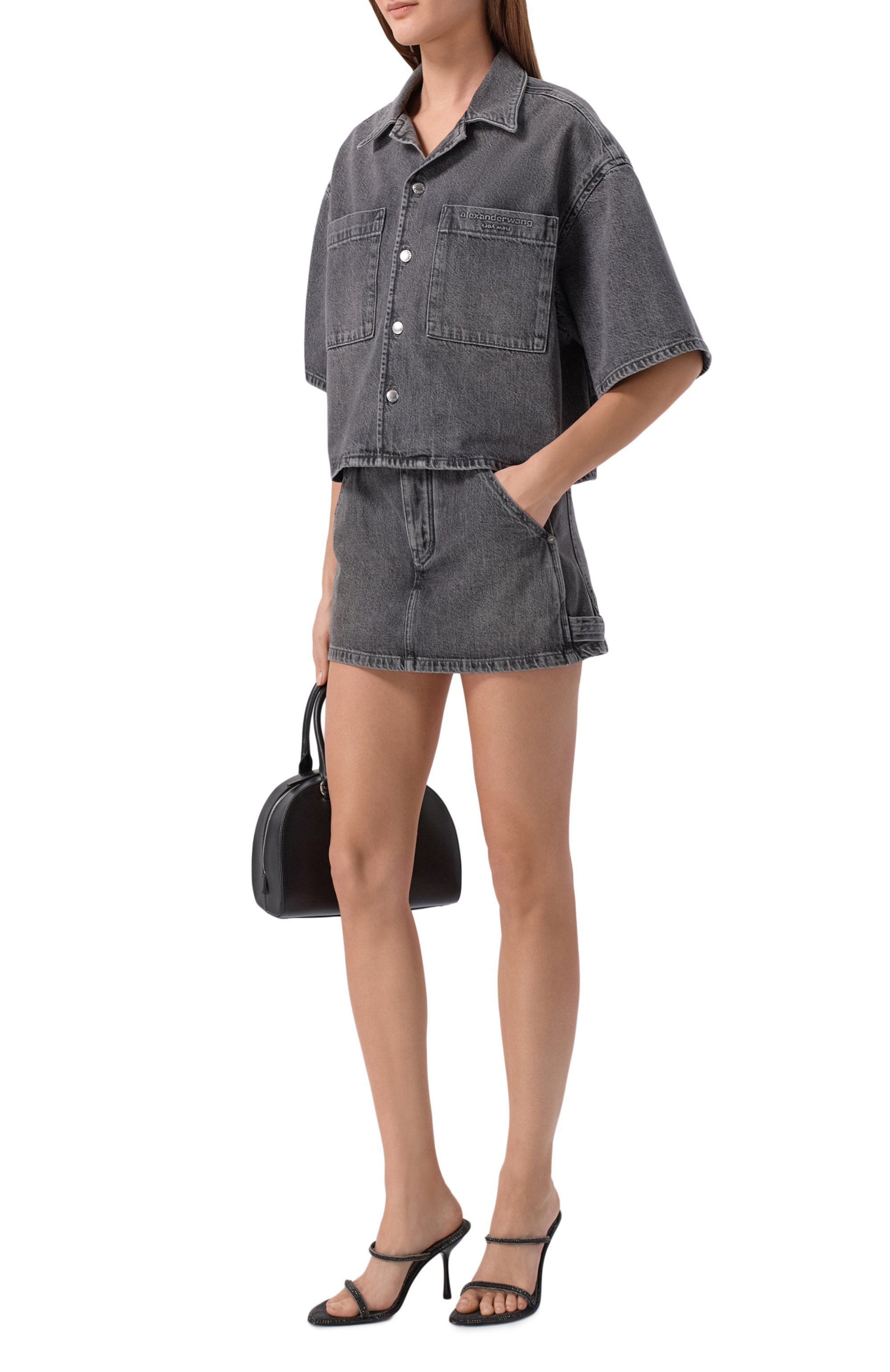 Джинсовая рубашка ALEXANDER WANG, арт. 4DC1261973, фото 2