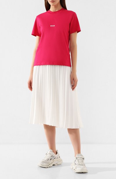 Хлопковая футболка MSGM, арт. 2842MDM100 207498, фото 2