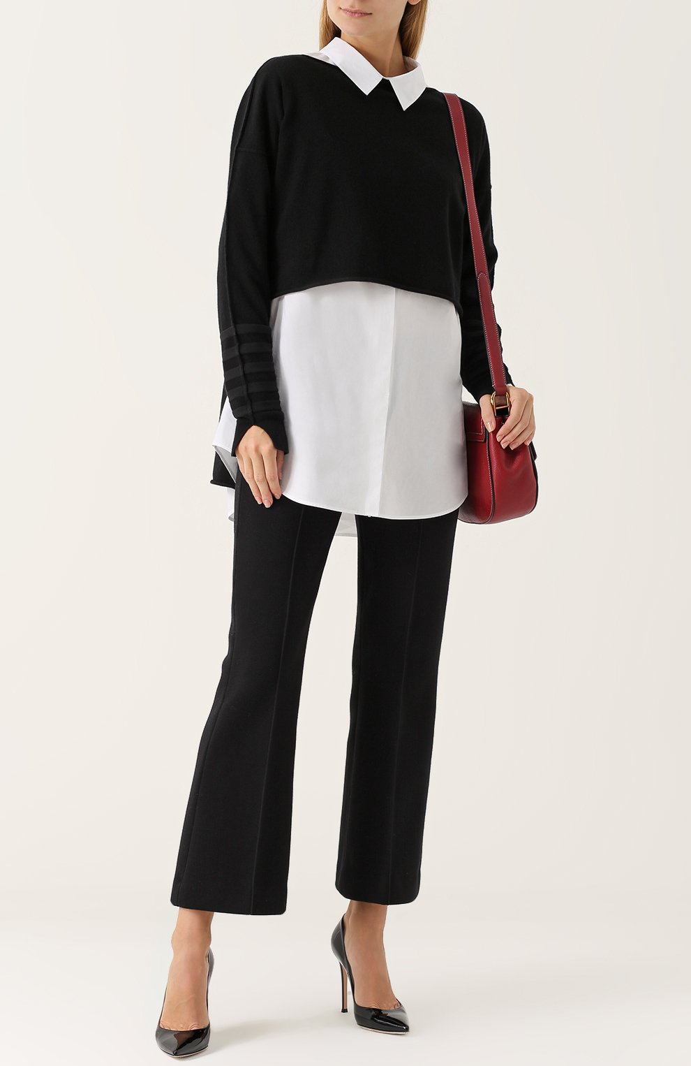 Кашемировый пуловер с удлиненный спинкой SONIA RYKIEL, арт. 18556838-GA, фото 2