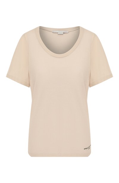 Женская хлопковая футболка STELLA MCCARTNEY, арт. 600780/SNW94
