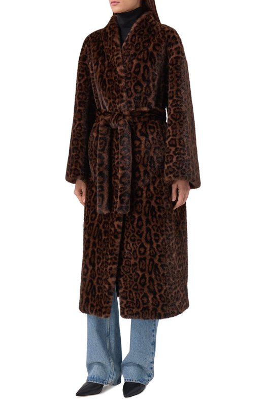 Шуба из экомеха Flashin FF26FGC Леопардовый  FF26FGC Фото 3