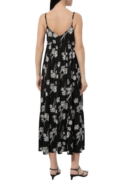 Платье из вискозы A.P.C. черно-белого цвета по цене 43950 руб., арт. VIAKKF35006LZZ, фото 4 Платье из вискозы A.P.C., арт. VIAKKF35006LZZ, фото 4