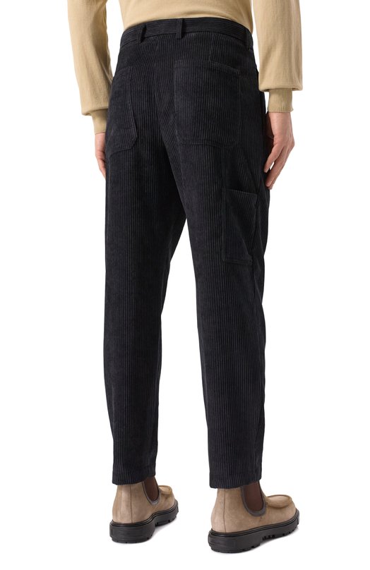 Вельветовые брюки Dolce & Gabbana GP0H8T/FUWDL Чёрный  GP0H8T/FUWDL Фото 4