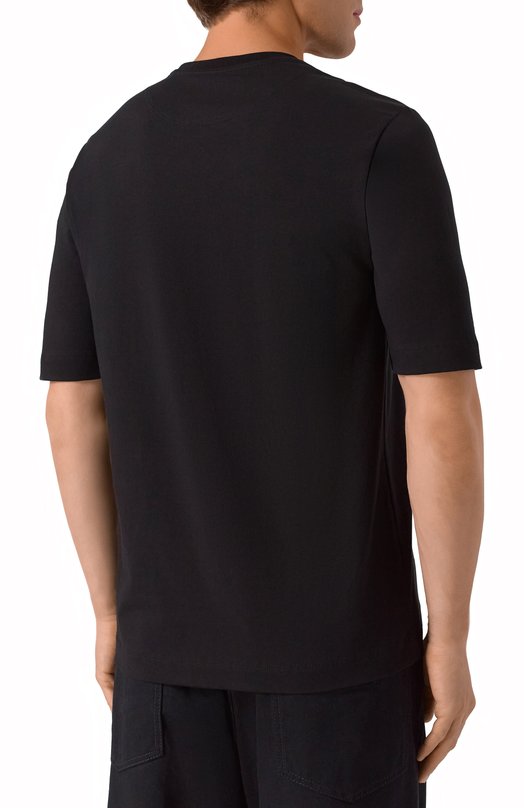 Хлопковая футболка Dirk Bikkembergs BMT1240 Чёрный  BMT1240 Фото 4