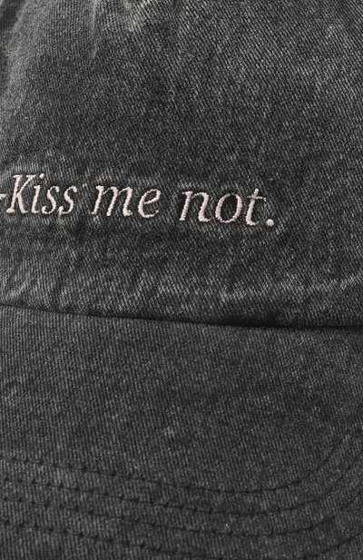 Джинсовая бейсболка HUGO темно-серого цвета по цене 5995 руб., арт. 50533420, фото 4 Джинсовая бейсболка HUGO, арт. 50533420, фото 4