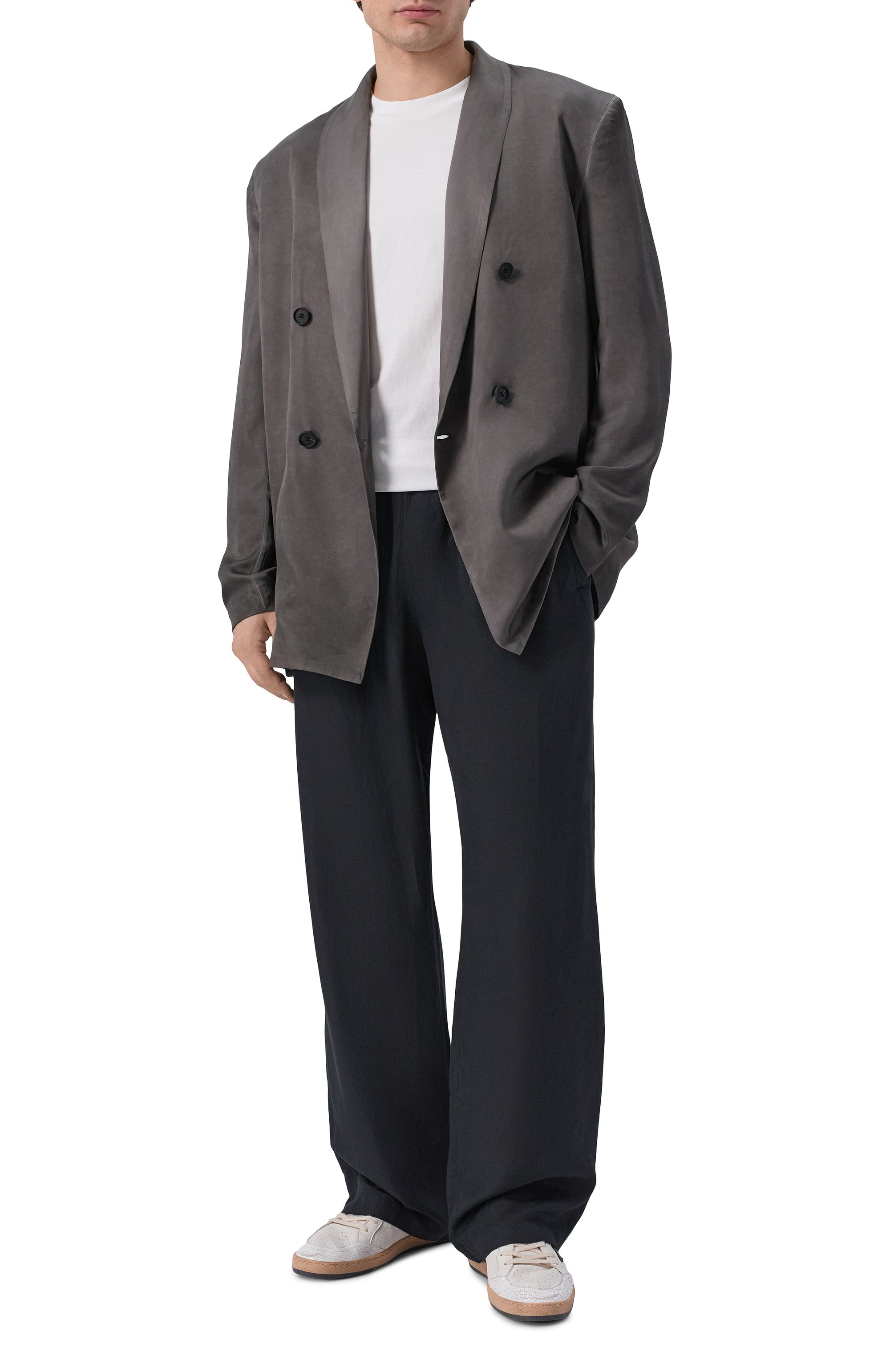 Пиджак из вискозы DIESEL темно-серого цвета по цене 55500 руб., арт. A20501/0ALBG, фото 2 Пиджак из вискозы DIESEL, арт. A20501/0ALBG, фото 2