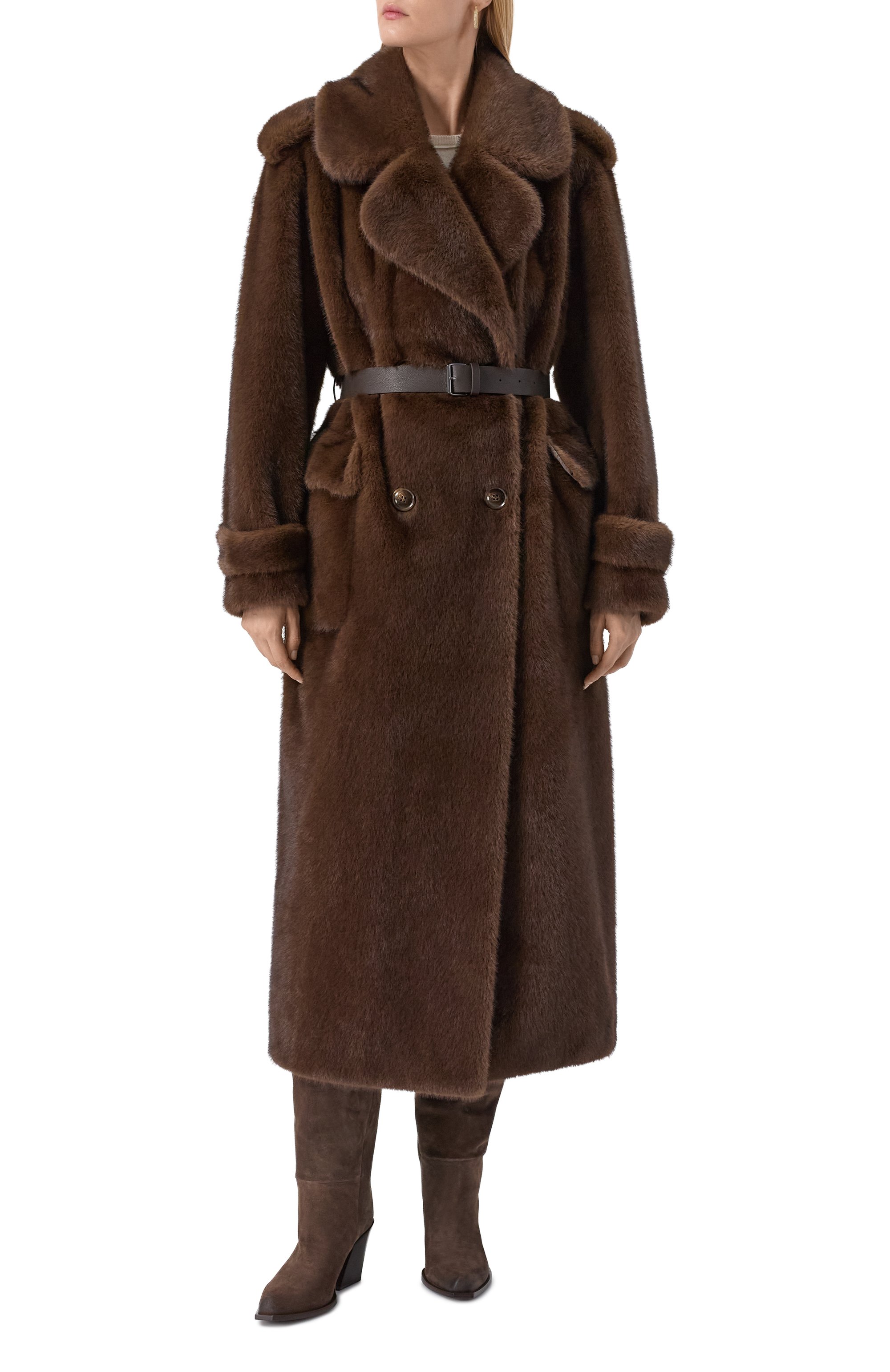 Шуба из экомеха P.A.R.O.S.H., арт. PULSE-D431733, фото 3