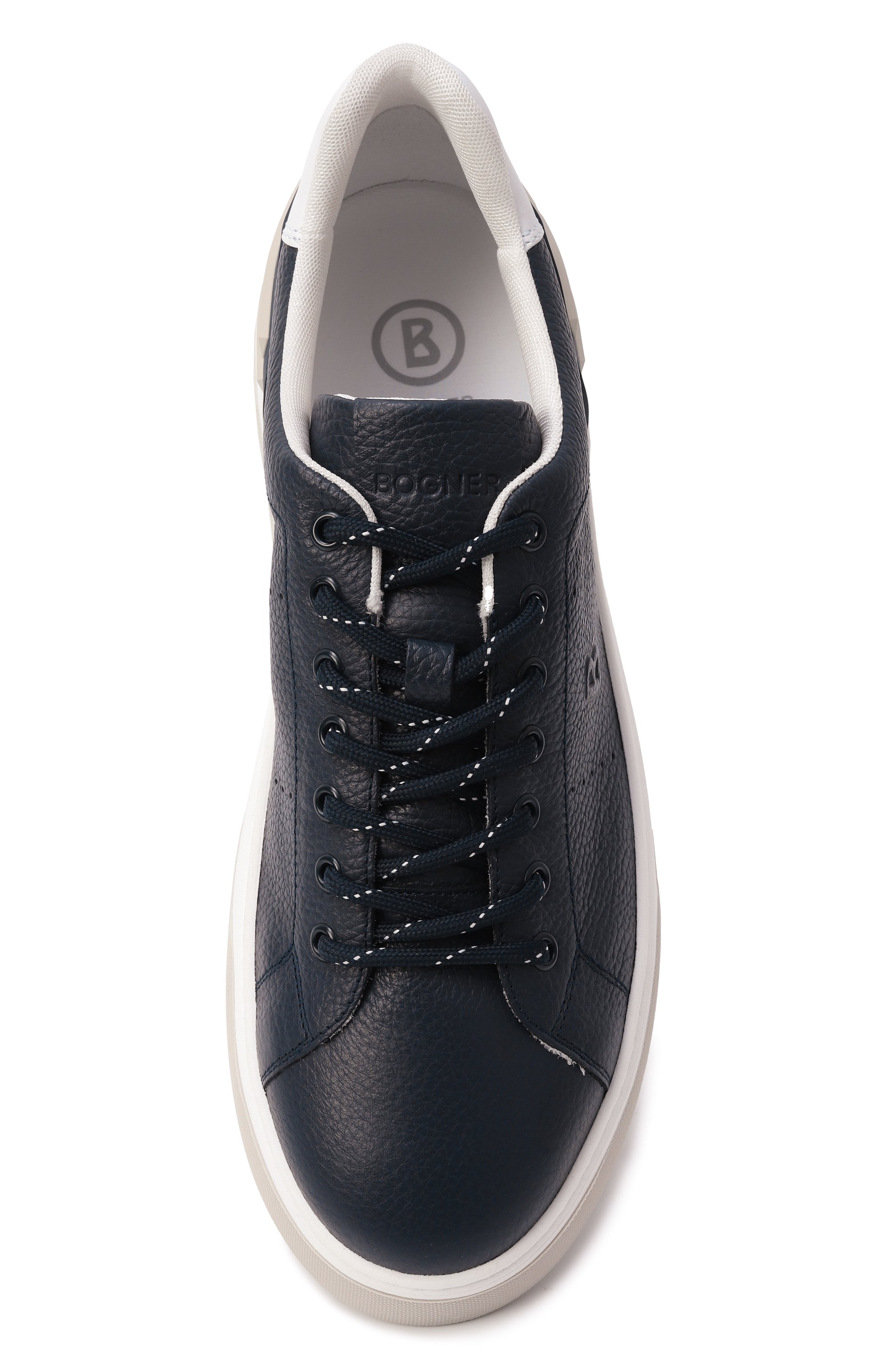 Кожаные кеды milan BOGNER темно-синего цвета по цене 42300 руб., арт. MILAN 18, фото 6 Кожаные кеды milan BOGNER, арт. MILAN 18, фото 6