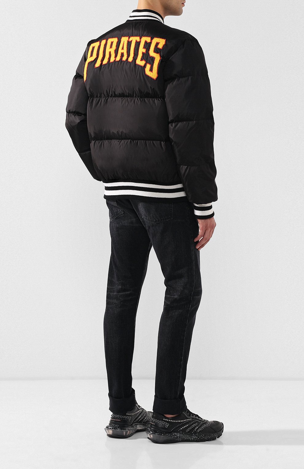 Пуховый бомбер на кнопках с контрастными манжетами GUCCI, арт. 543570/Z4190, фото 2