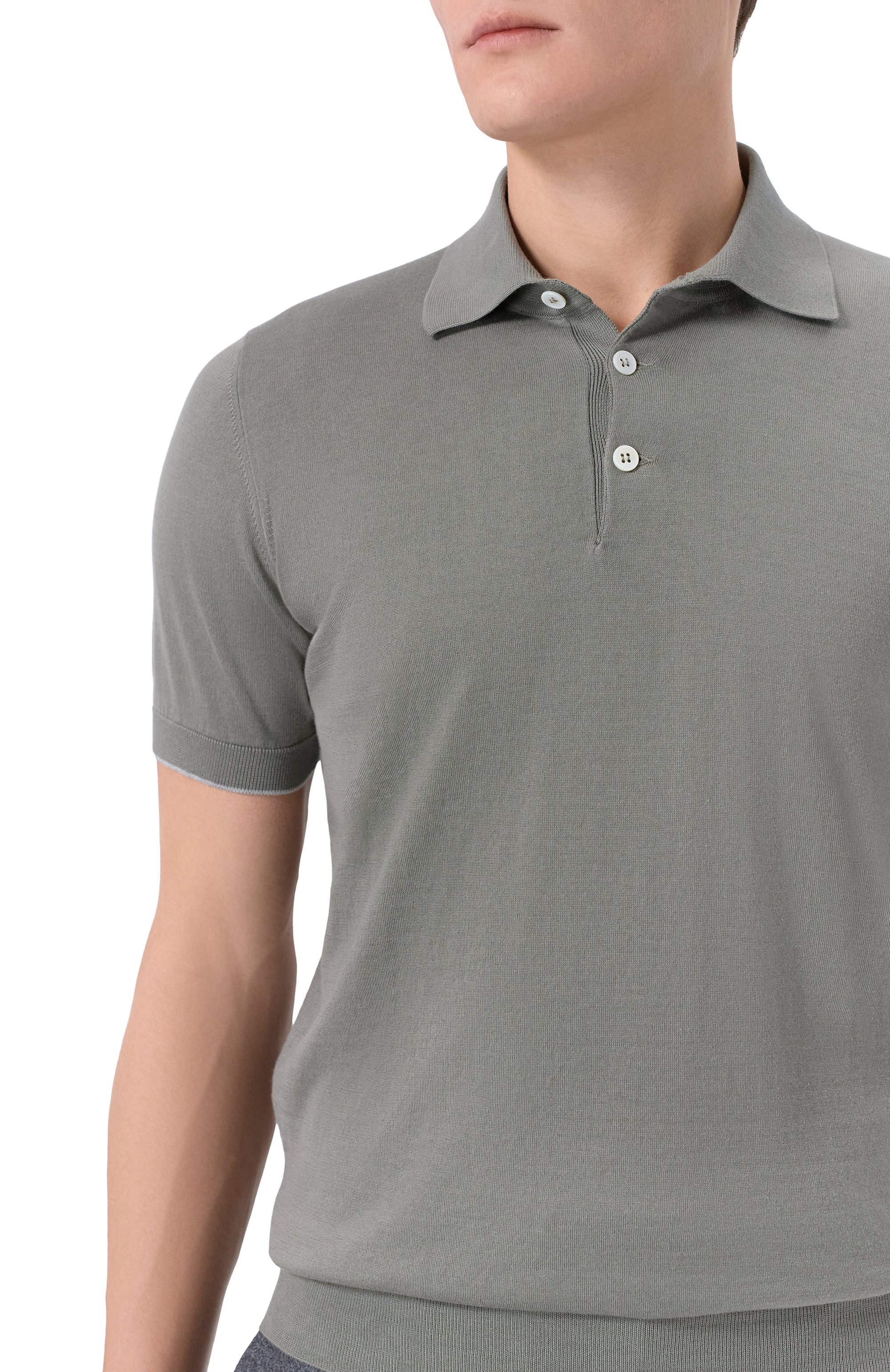 Хлопковое поло BRUNELLO CUCINELLI, арт. M29800125, фото 5