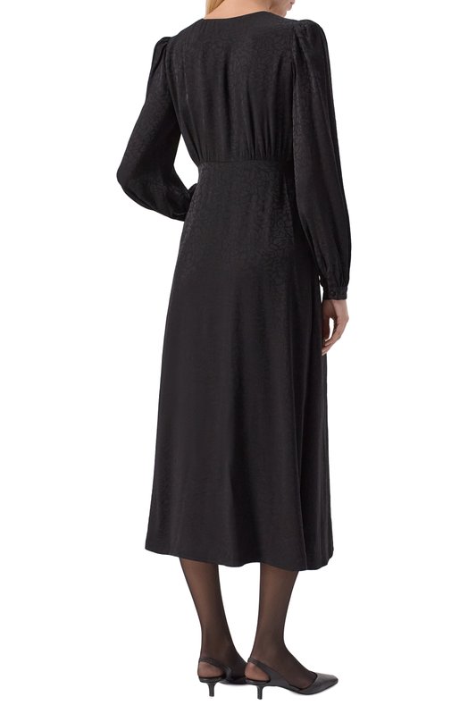 Платье из вискозы The Kooples FR0B31098K Чёрный  FR0B31098K Фото 3