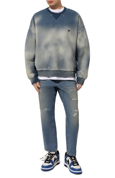 Кожаные кеды out of office OFF-WHITE, арт. 0MIA189S24LEA006, фото 2