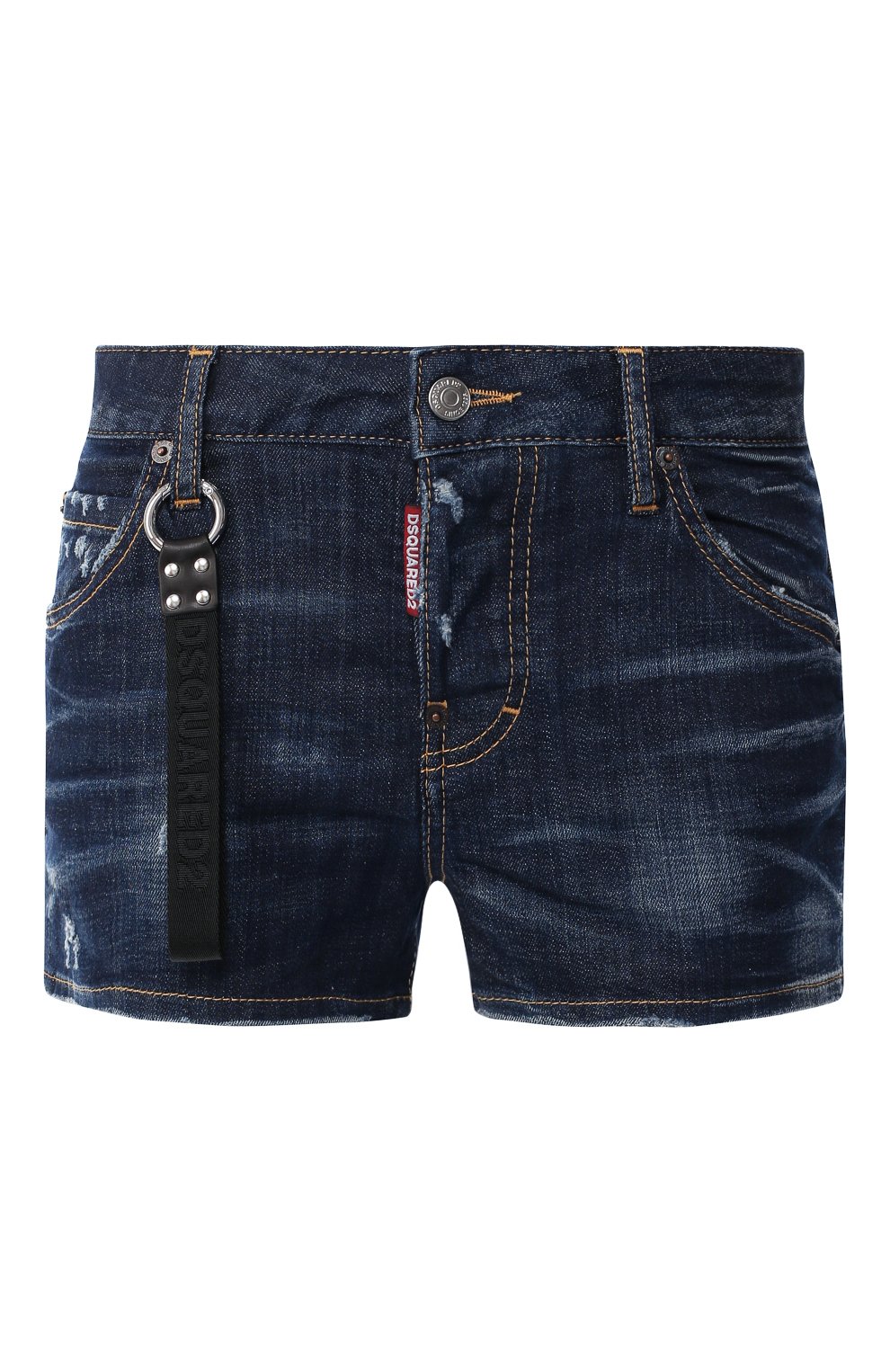 Джинсовые шорты DSQUARED2 синего цвета по цене 26550 руб., арт. S75MU0275/S30342, фото 1 Джинсовые шорты DSQUARED2, арт. S75MU0275/S30342, фото 1
