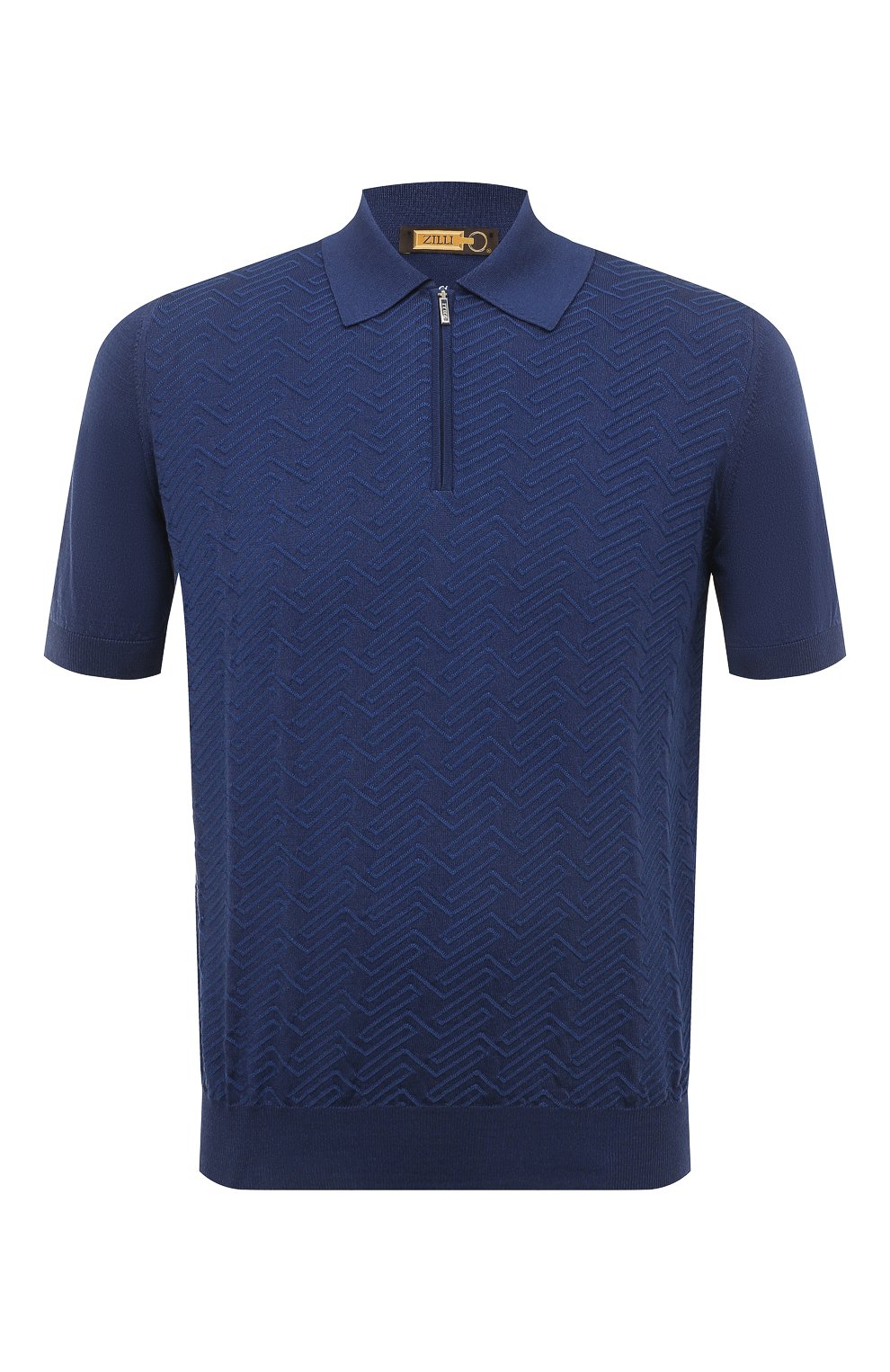 Поло из шелка и хлопка ZILLI, арт. MBZ-PZ052-GE0M1/MC01, фото 1