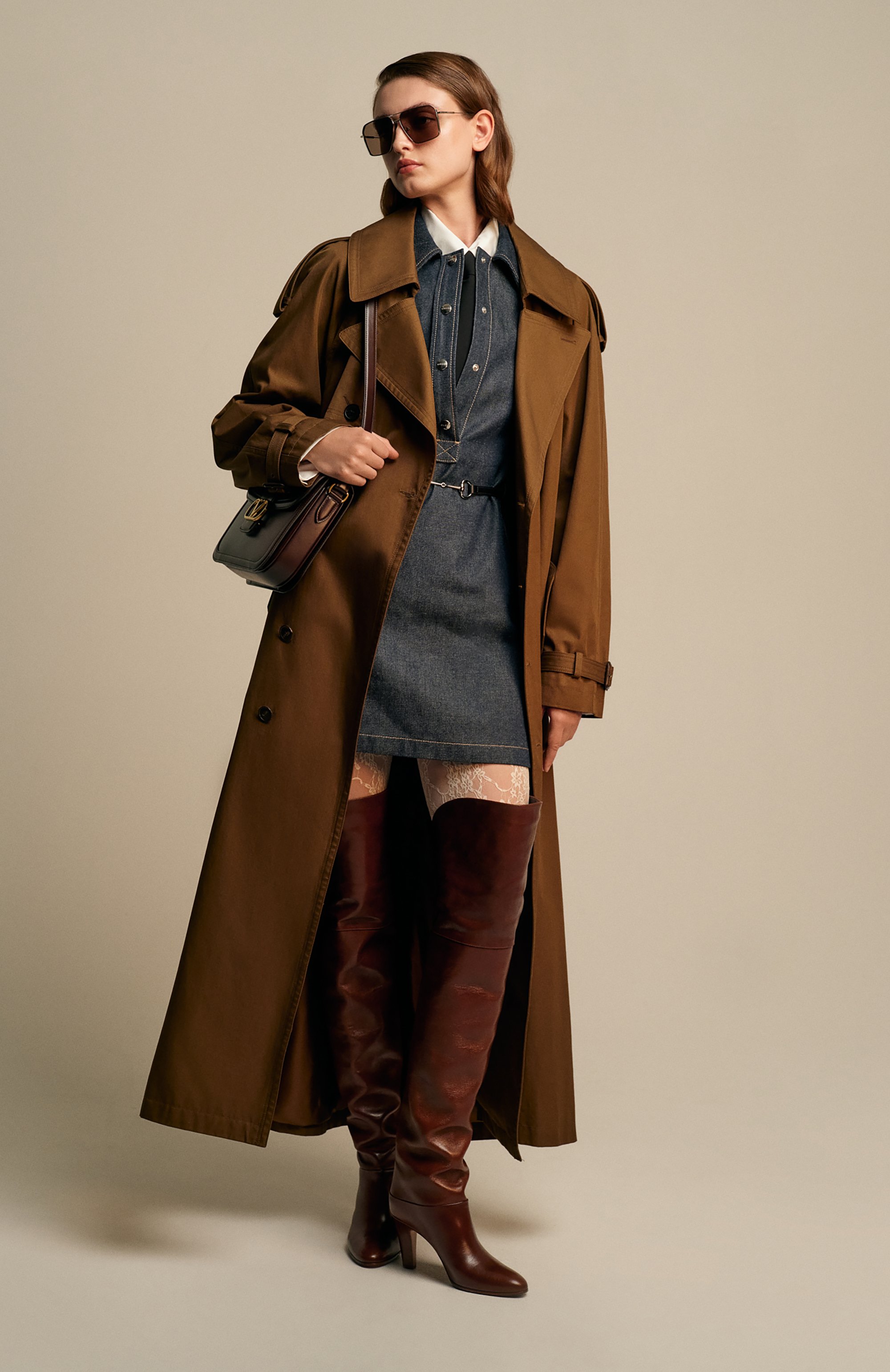 Хлопковый тренч SAINT LAURENT, арт. 812414/Y3A99, фото 6