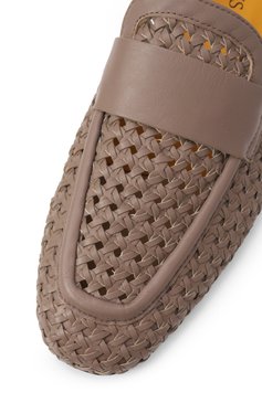Женские кожаные лоферы DOUCAL'S светло-коричневого цвета, арт. DD8686MAENUZ246NW00 | Фото 7 (Подошва: Плоская; Материал внешний: Натуральная кожа; Материал внутренний: Натуральная кожа; Материал сплава: Проставлено; Драгоценные камни: Проставлено; Каблук высота: Низкий)
