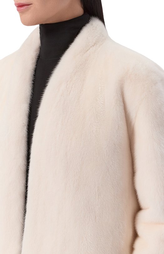 Шуба из норки Giulia Gurman 2514NW Белый  2514NW Фото 5