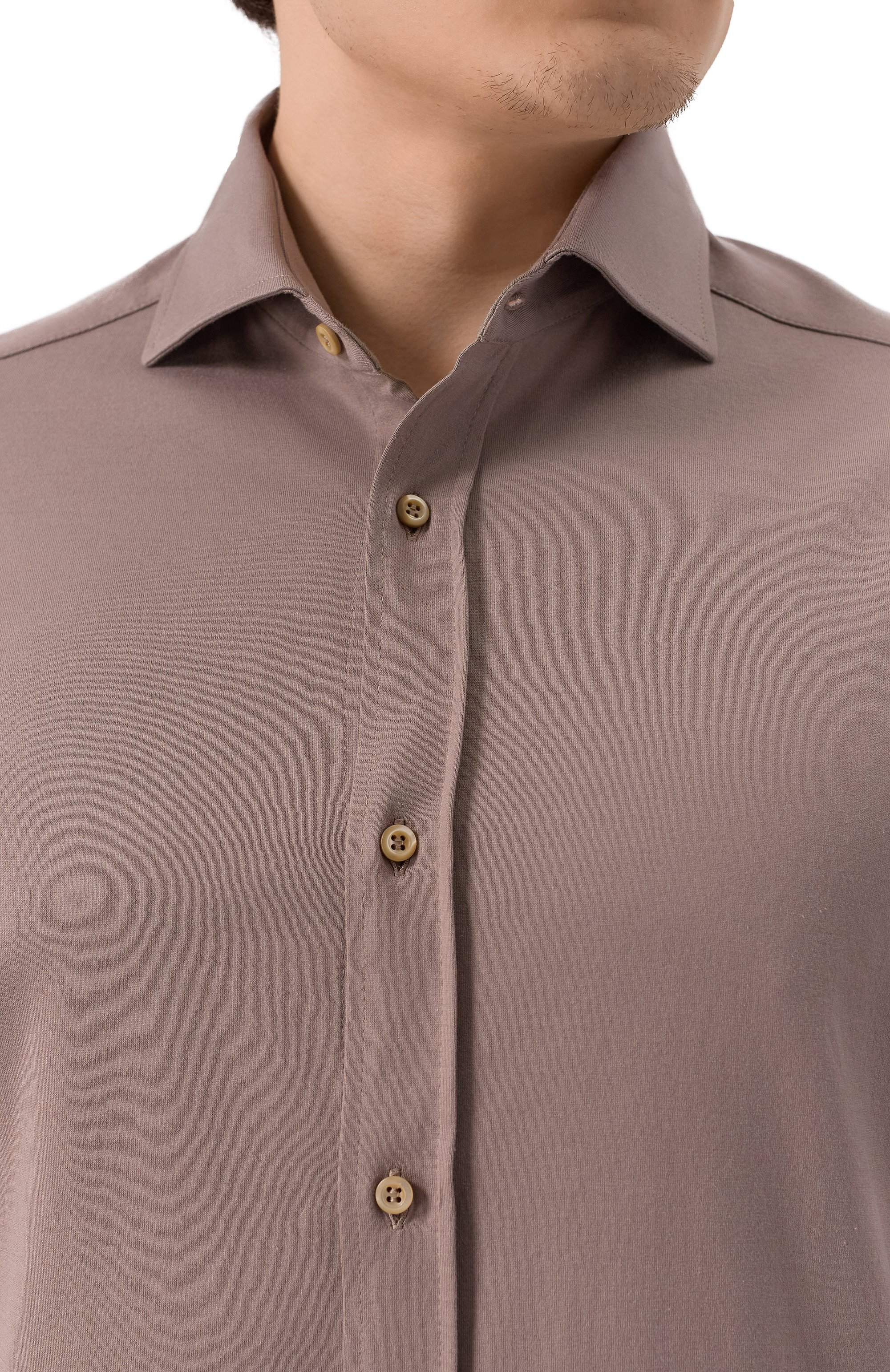 Хлопковая рубашка BRUNELLO CUCINELLI, арт. M0B136686, фото 5