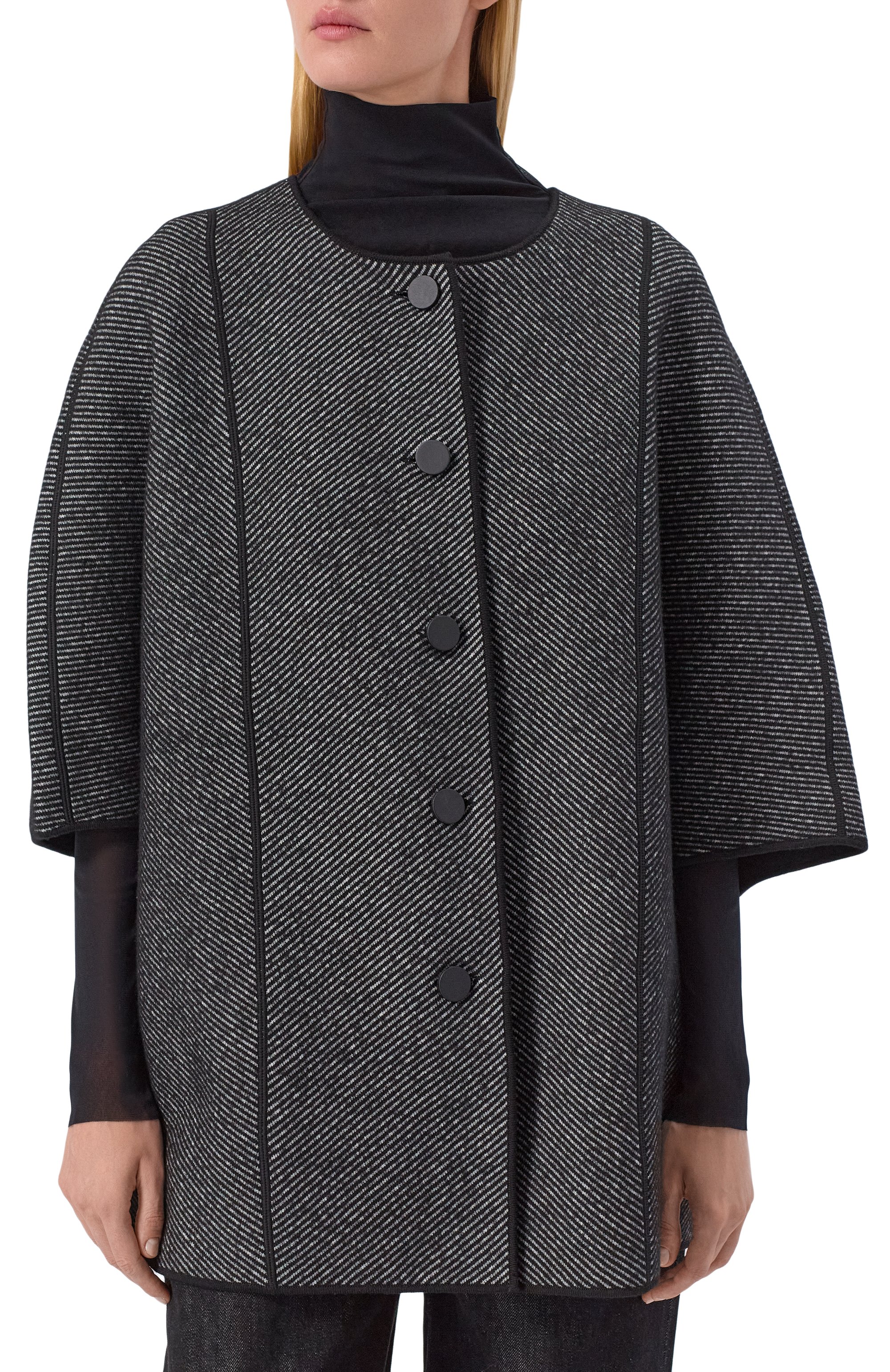 Двустороннее пальто из шерсти и хлопка EMPORIO ARMANI, арт. EW001235/AF18163, фото 3