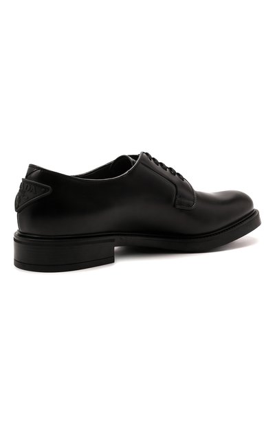 Кожаные дерби PRADA черного цвета по цене 92000 руб., арт. 2EG394-B4L-F0002-G000, фото 5 Кожаные дерби PRADA, арт. 2EG394-B4L-F0002-G000, фото 5