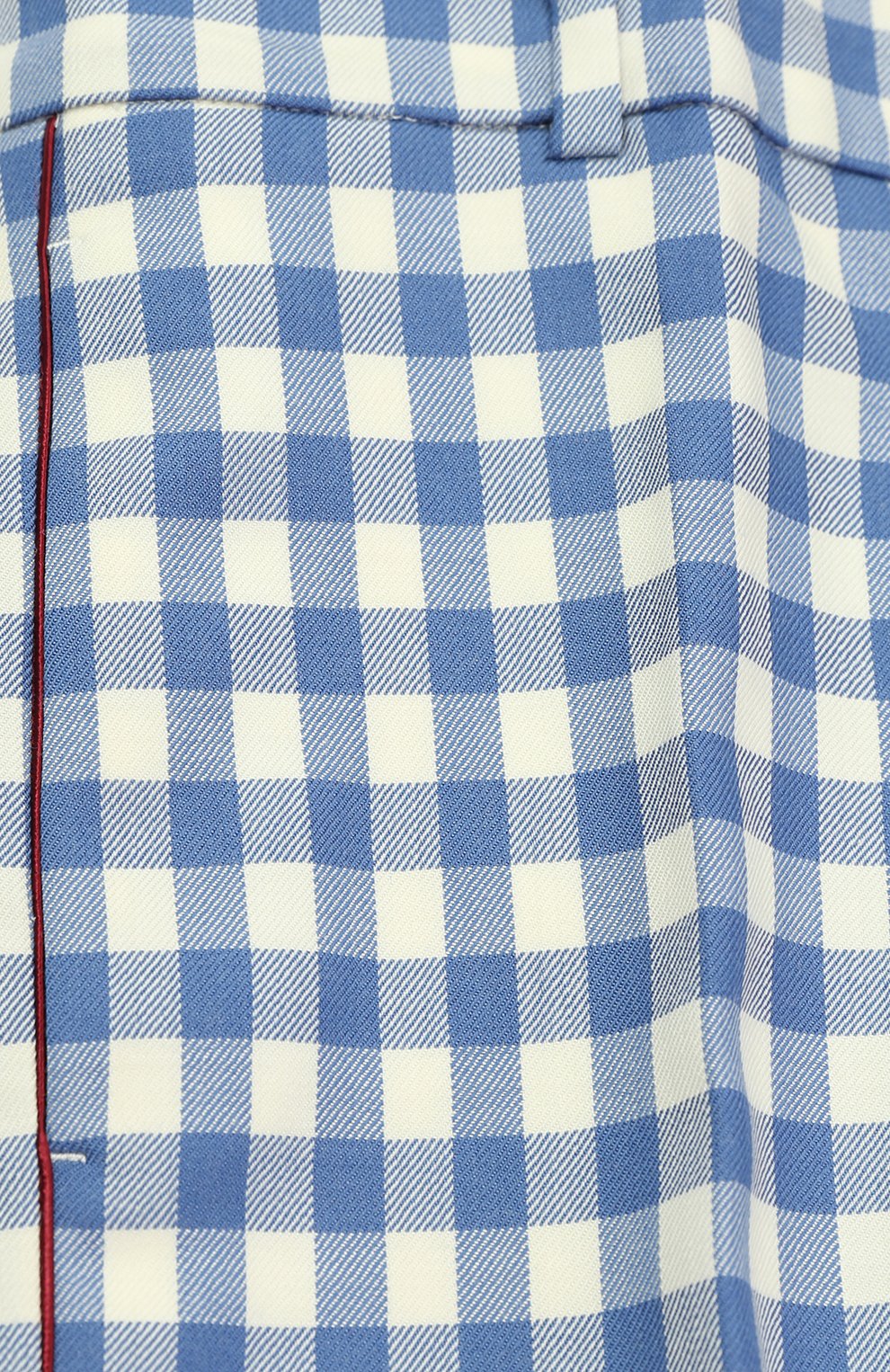 Шерстяные брюки в клетку с контрастной отделкой GUCCI, арт. 452272/XBA13, фото 3