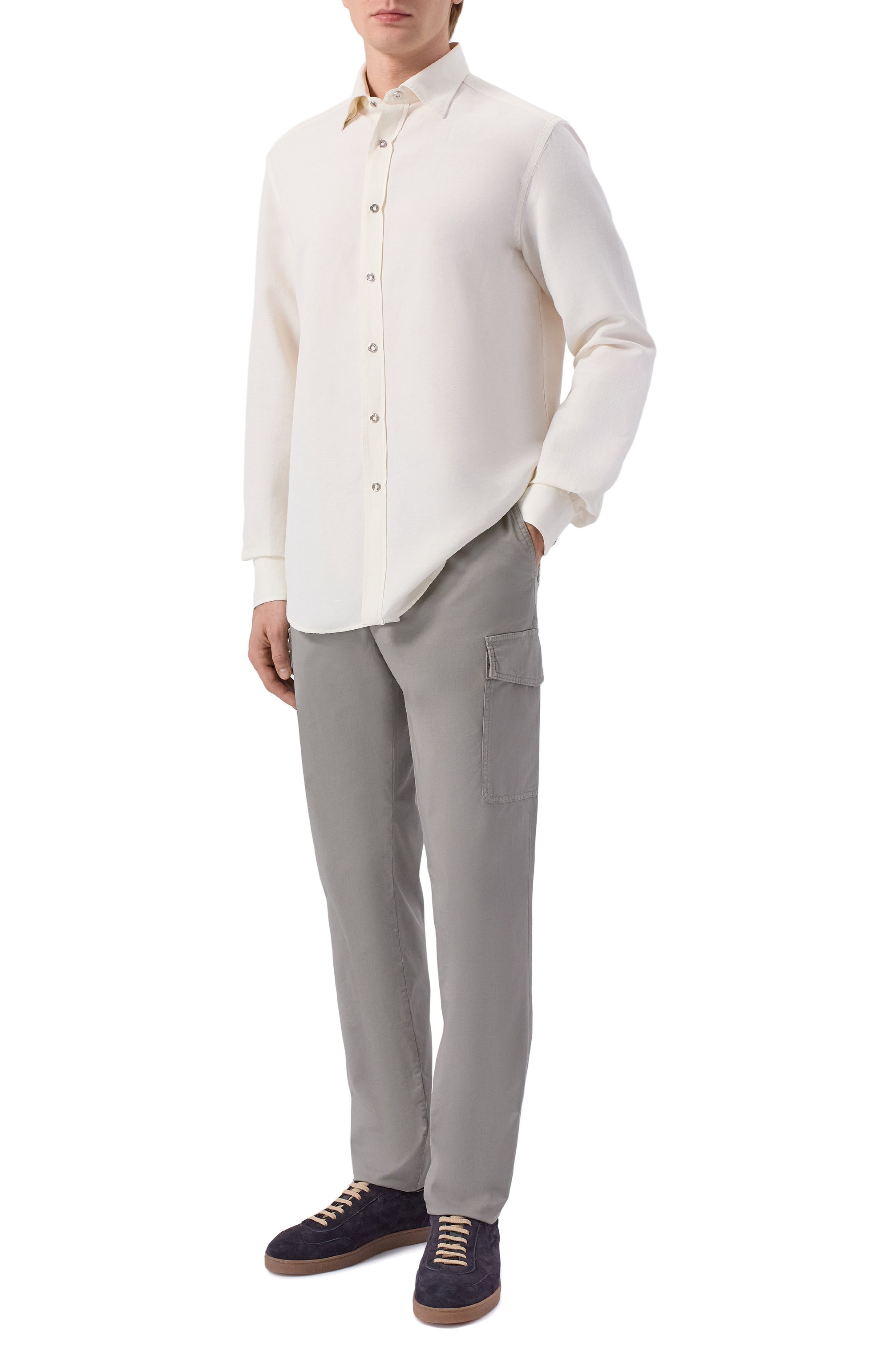 Рубашка из хлопка и льна STEFANO RICCI, арт. MC007956/BX2928, фото 2