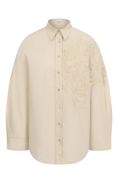 Женская хлопковая рубашка BRUNELLO CUCINELLI, арт. M0F79RJ506