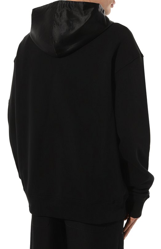 Хлопковое худи Moschino Чёрный, фото 4