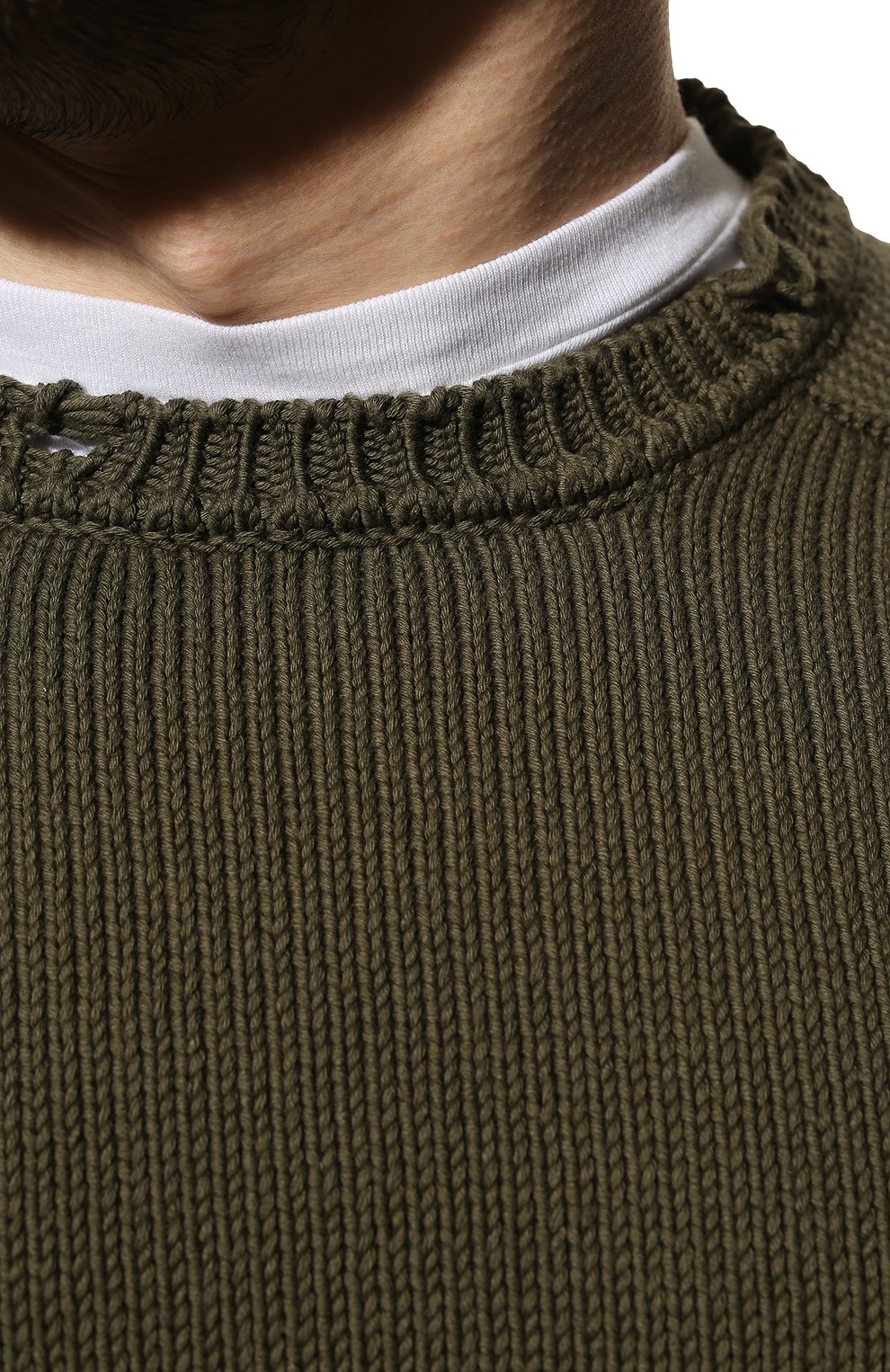 Хлопковый свитер SAINT LAURENT, арт. 604798/YAL02, фото 5