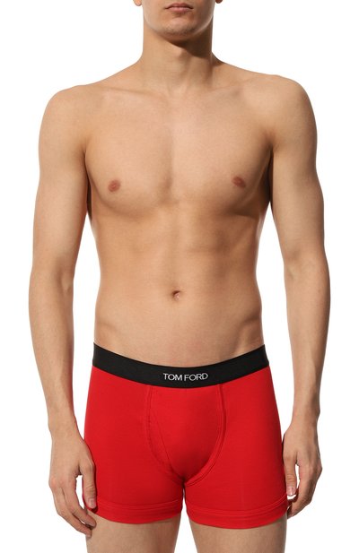 Хлопковые боксеры TOM FORD красного цвета по цене 9950 руб., арт. T4LC3104, фото 2 Хлопковые боксеры TOM FORD, арт. T4LC3104, фото 2