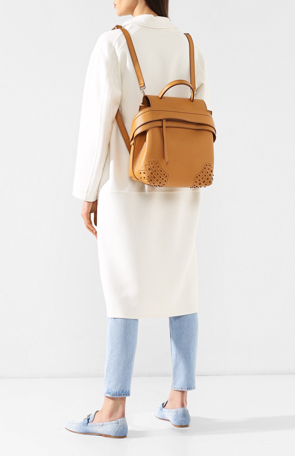 Рюкзак wave TOD’S желтого цвета по цене 210500 руб., арт. XBWAMRGD201MCL, фото 2 Рюкзак wave TOD’S, арт. XBWAMRGD201MCL, фото 2