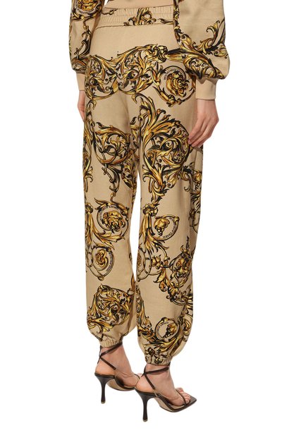 Хлопковые джоггеры VERSACE JEANS COUTURE, арт. 72HAA320-72DP320 FELPA PRINT GARLAND 712+948/FS019, фото 4