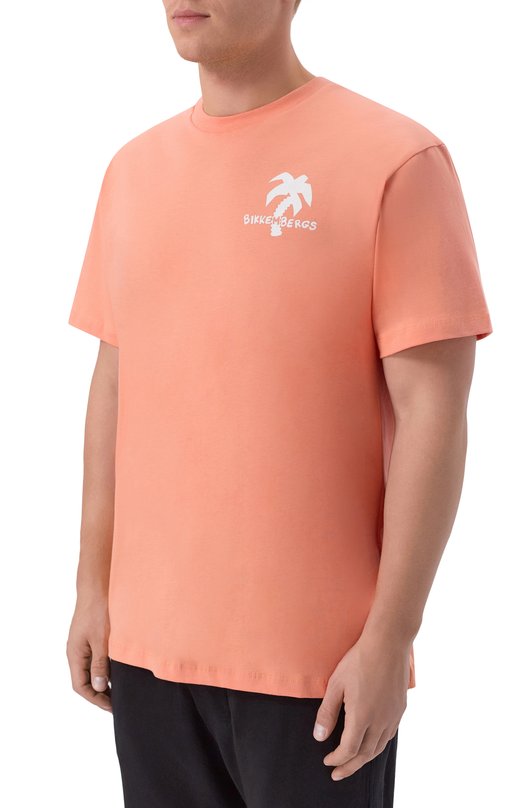Хлопковая футболка Dirk Bikkembergs BMT1567 Розовый  BMT1567 Фото 3