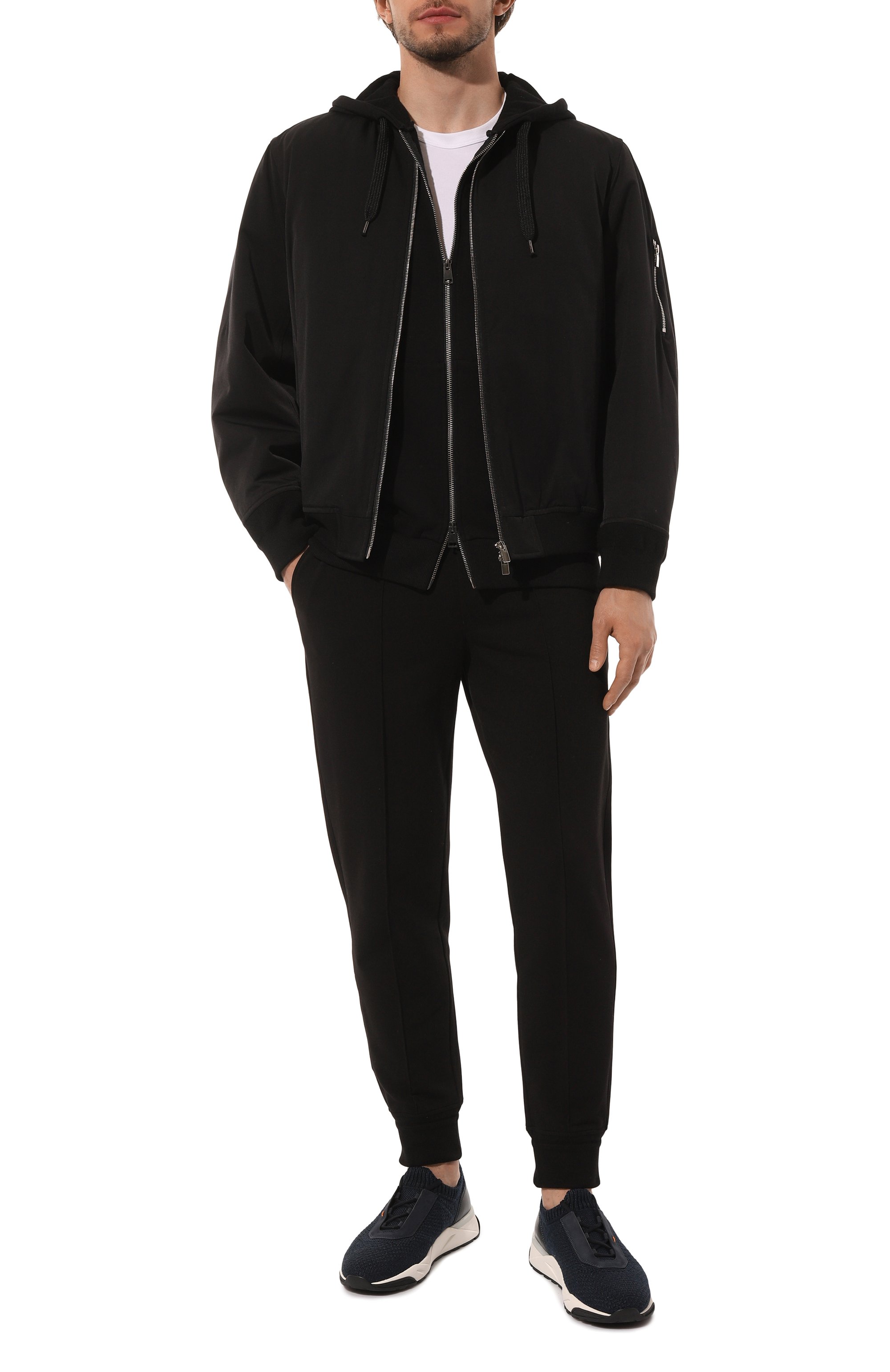 Текстильные кроссовки innova SANTONI темно-синего цвета по цене 65050 руб., арт. MBI021982BINNSZ4U61, фото 2 Текстильные кроссовки innova SANTONI, арт. MBI021982BINNSZ4U61, фото 2