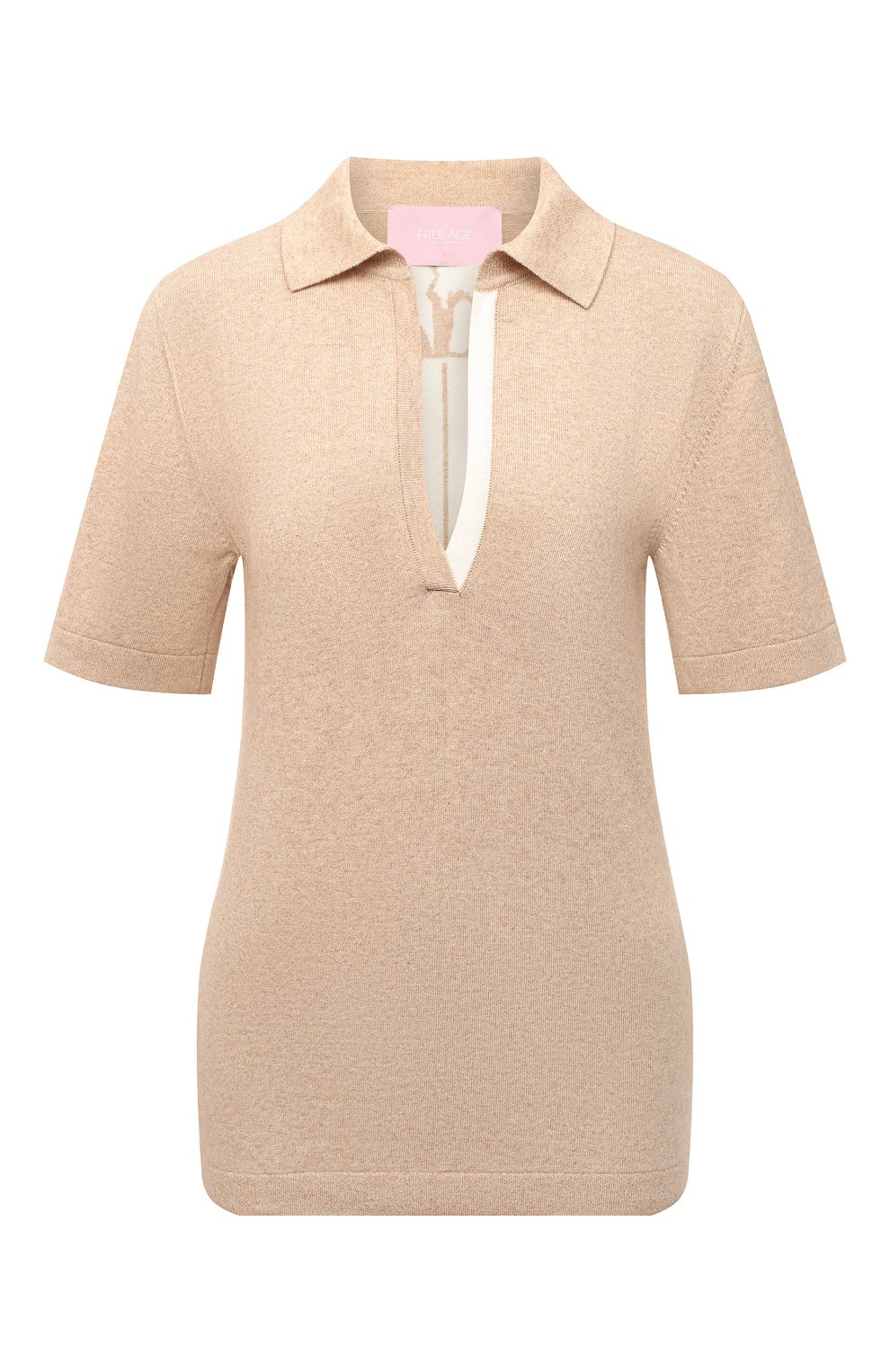 Поло из хлопка и кашемира FREEAGE, арт. LW22.TS008.1002.129, фото 1