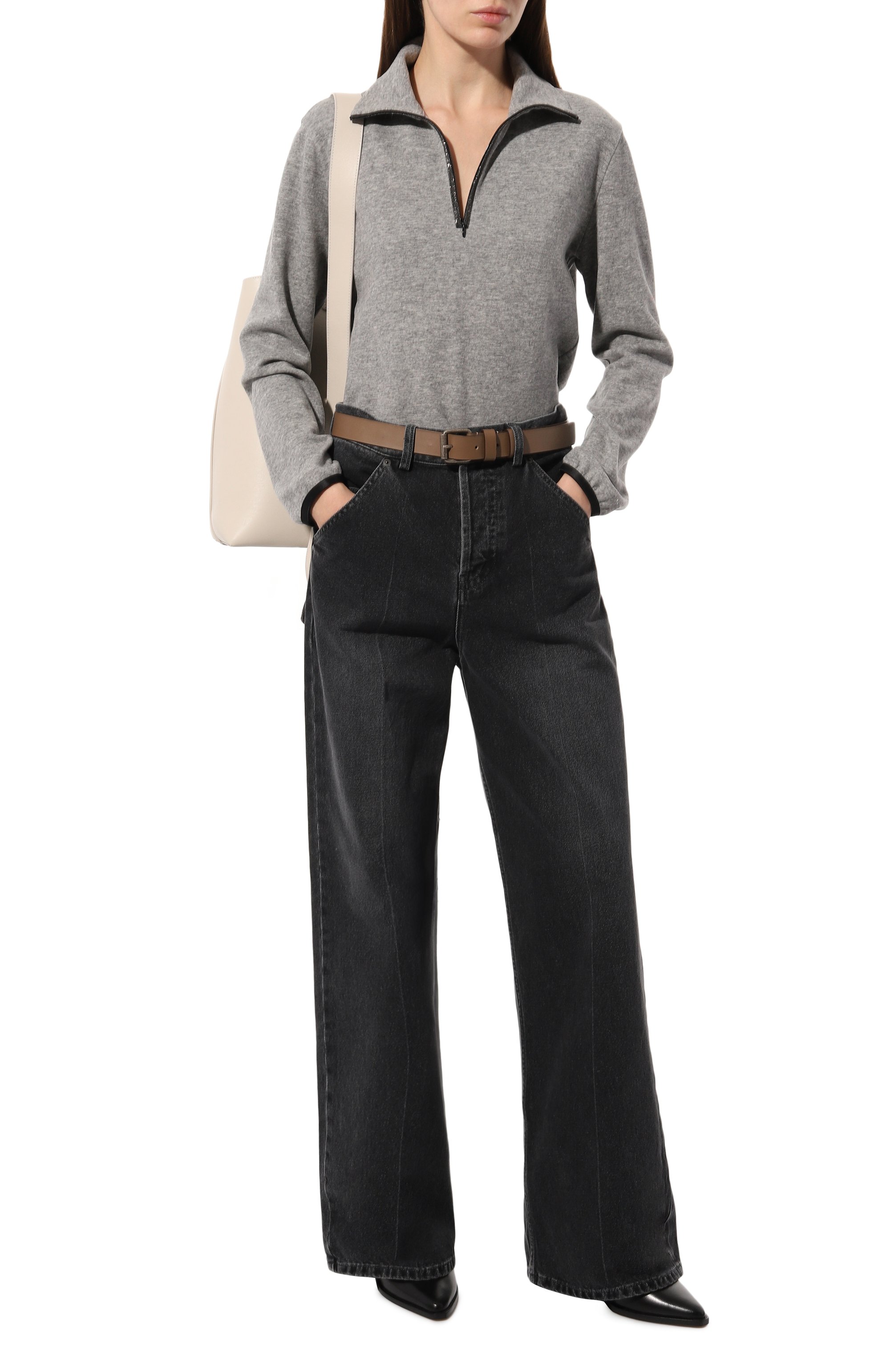 Пуловер из кашемира и хлопка BRUNELLO CUCINELLI, арт. MM818DP404, фото 2