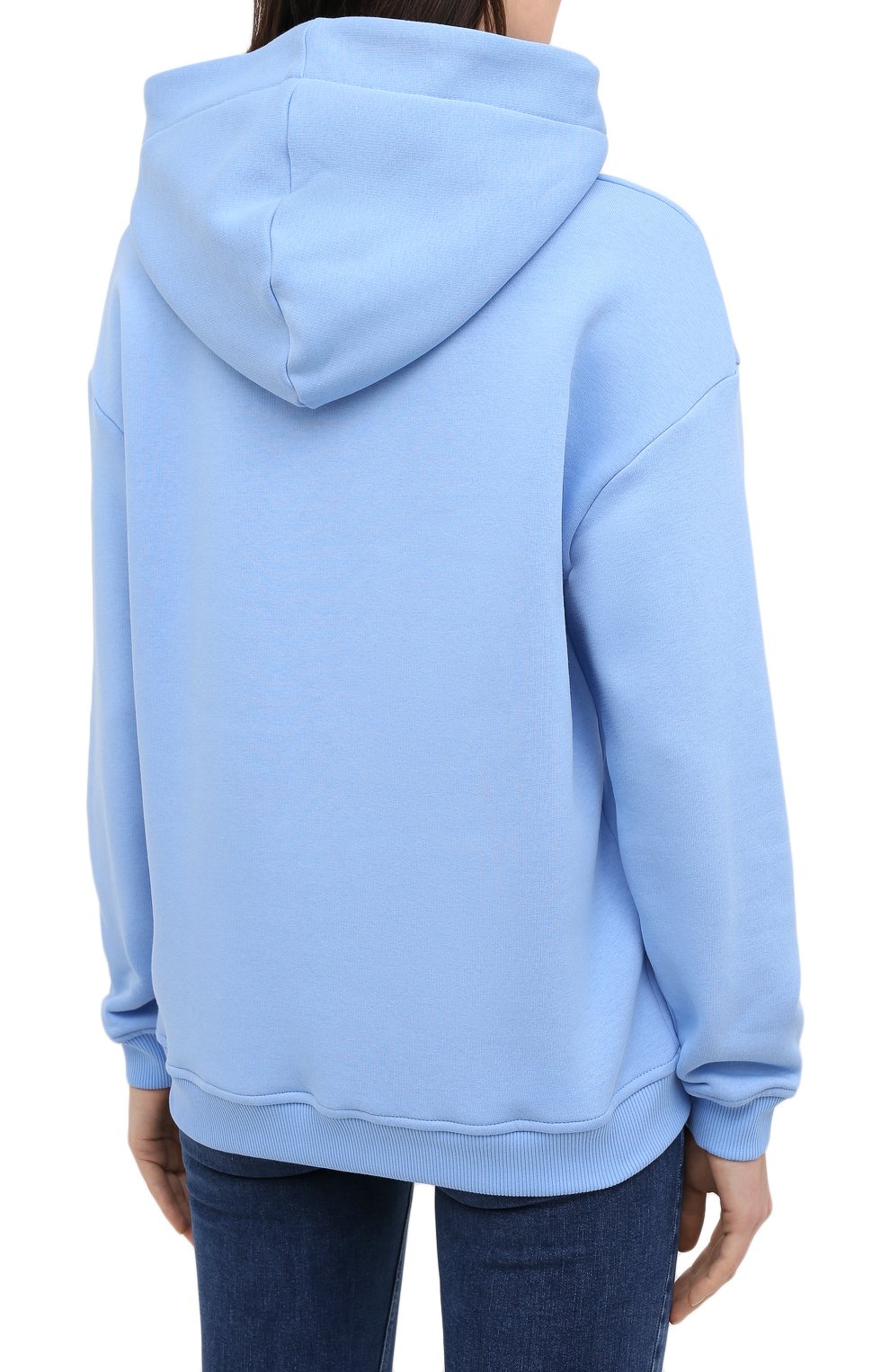 Хлопковое худи SEVEN LAB голубого цвета по цене 11550 руб., арт. HW20-VLE-G084 blue, фото 4 Хлопковое худи SEVEN LAB, арт. HW20-VLE-G084 blue, фото 4