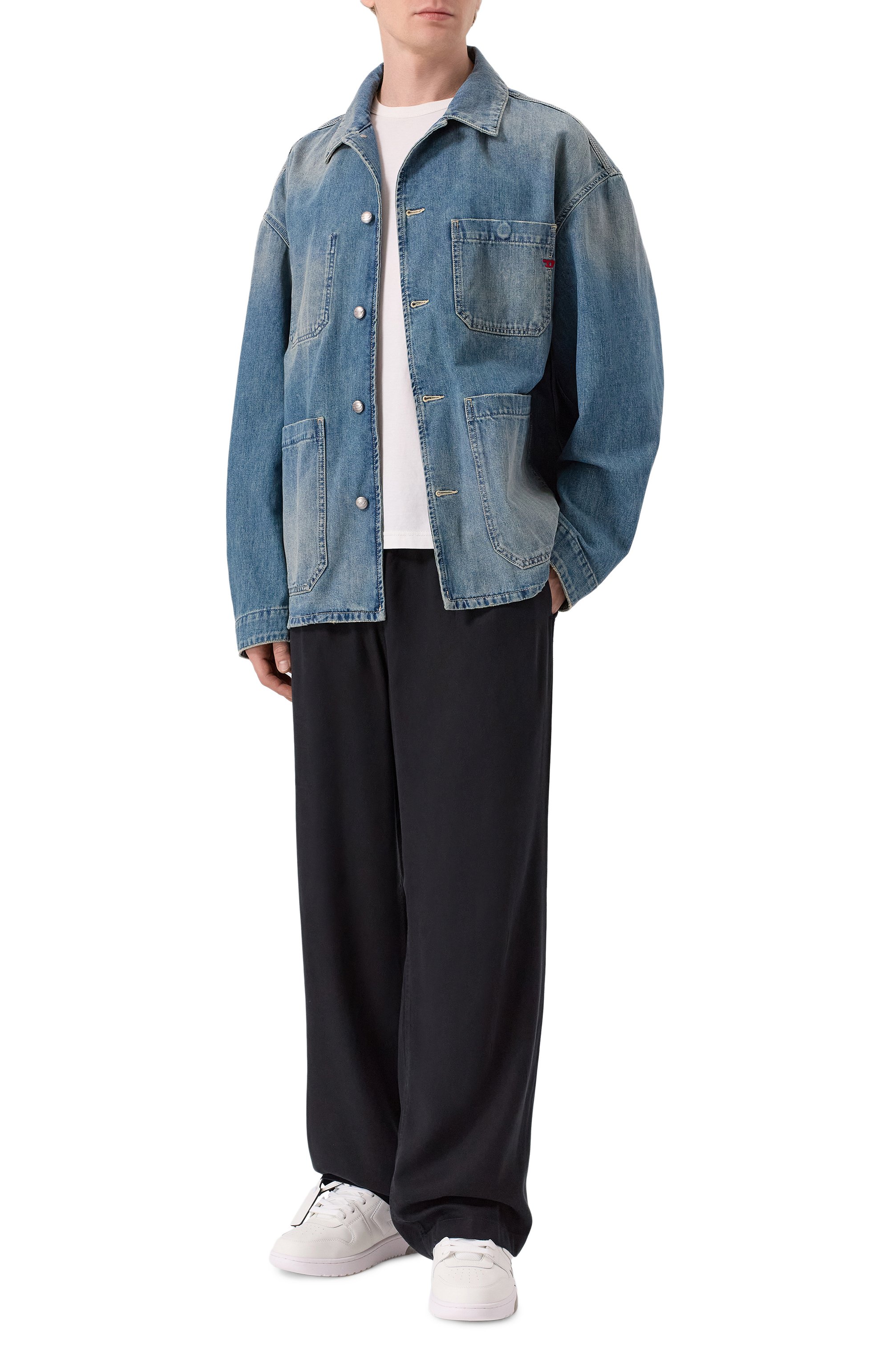 Кожаные кеды out of office OFF-WHITE, арт. 0MIA189C99LEA01A, фото 2