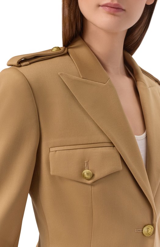 Шерстяной жакет Shervarli JA25-0017 Бежевый  JA25-0017 Фото 5