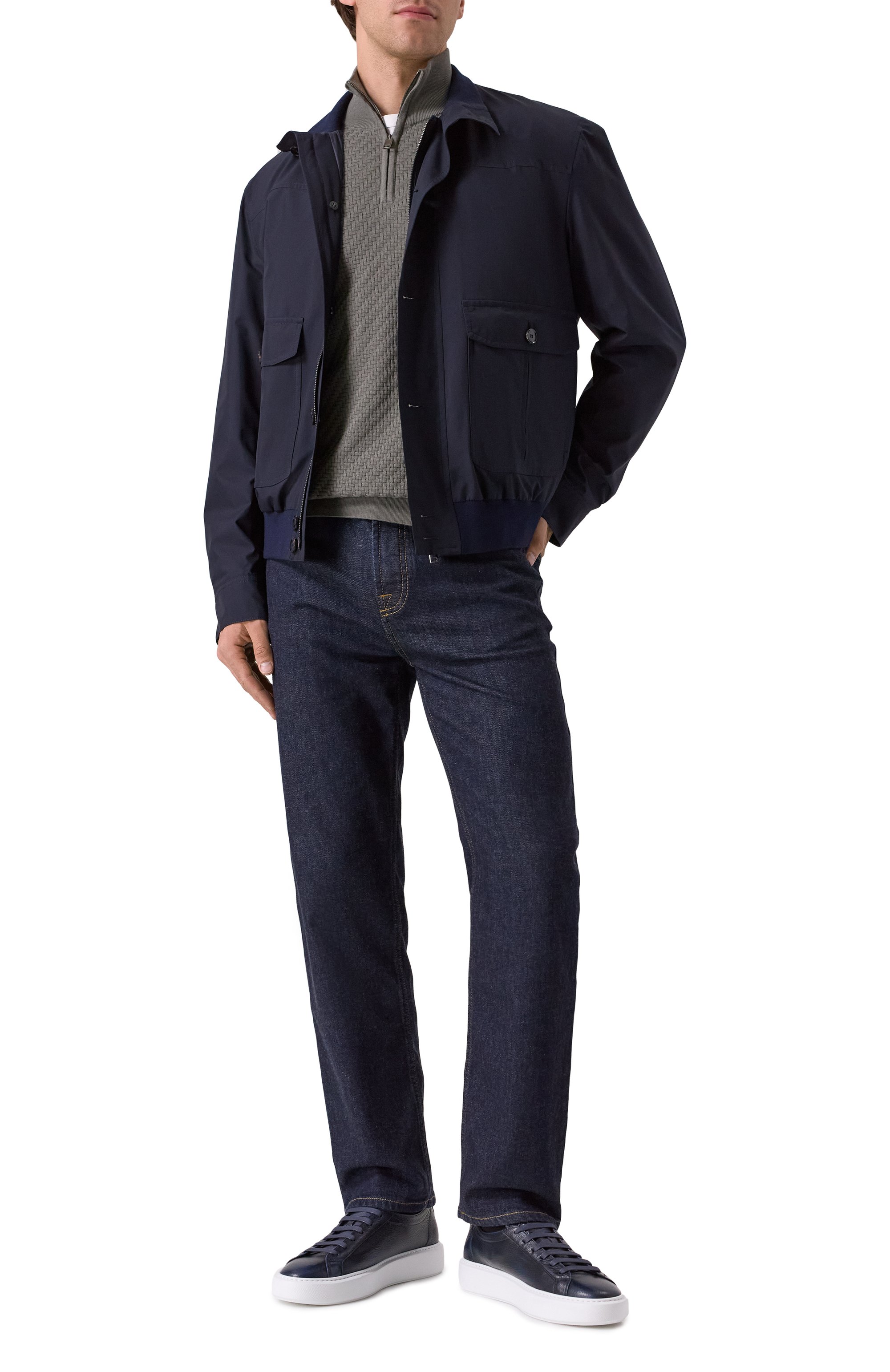 Шелковый бомбер BRIONI, арт. SLT90L-O2401, фото 2