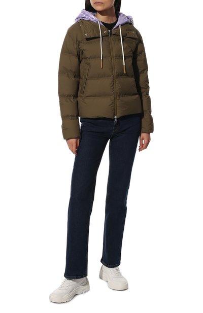 Пуховик loctudy MONCLER хаки цвета по цене 112500 руб., арт. H1-093-1A000-32-595A2, фото 2 Пуховик loctudy MONCLER, арт. H1-093-1A000-32-595A2, фото 2