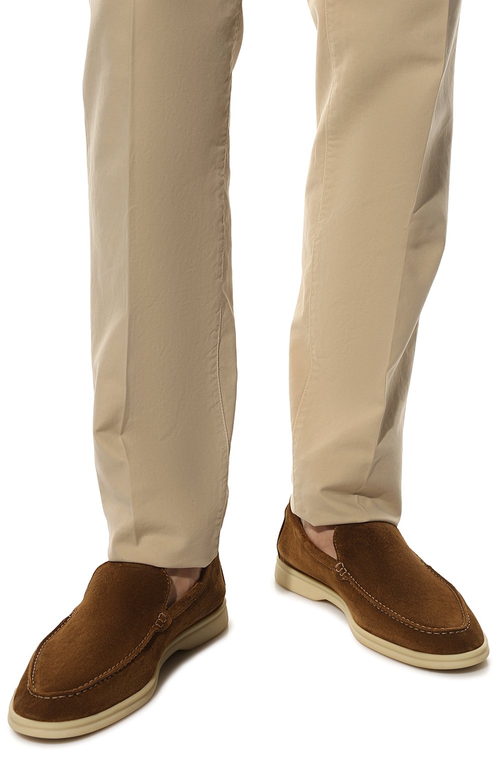 Замшевые лоферы summer walk LORO PIANA, арт. FAE8124, фото 3