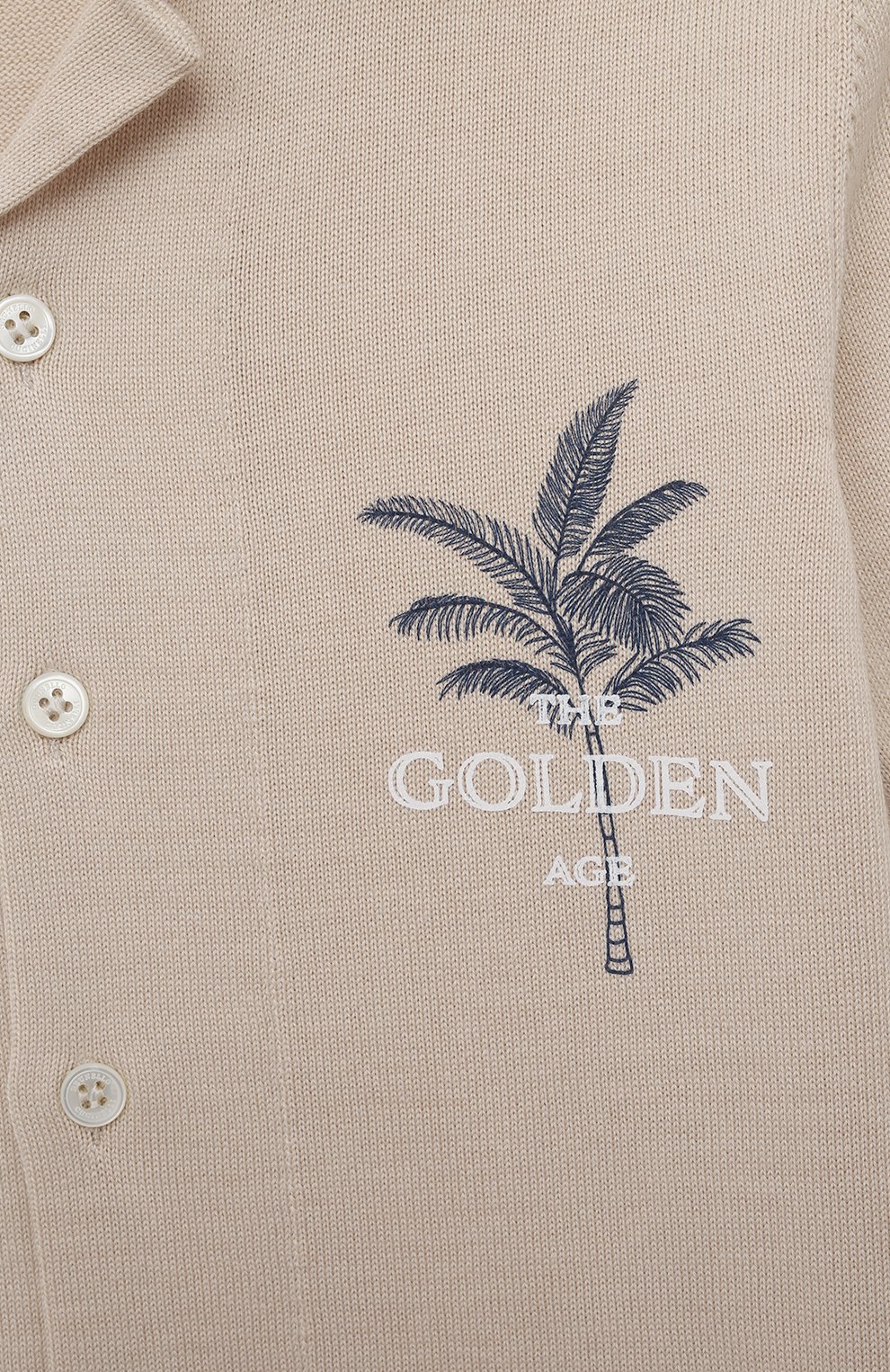 Хлопковое поло BRUNELLO CUCINELLI светло-бежевого цвета по цене 46650 руб., арт. B29M13165B, фото 3 Хлопковое поло BRUNELLO CUCINELLI, арт. B29M13165B, фото 3