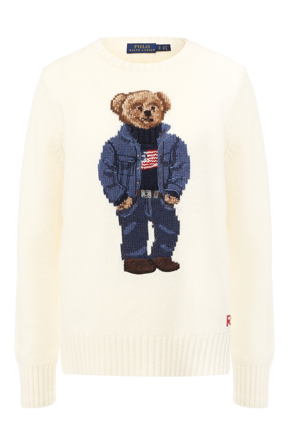 Шерстяной пуловер с вышитым принтом POLO RALPH LAUREN, арт. 211719648, фото 1