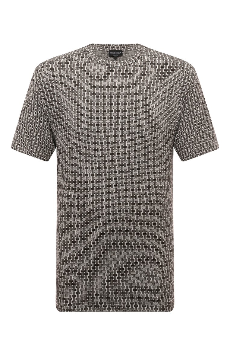 Мужская футболка из вискозы GIORGIO ARMANI разноцветного цвета, арт. 3DSM77/SJEGZ | Фото 1 (Рукава: Короткие; Материал внешний: Вискоза; Длина (для топов): Стандартные; Стили: Кэжуэл; Принт: Без принта, С принтом; Кросс-КТ: Джерси; Мужское Кросс-КТ: Футболка-одежда; Автоматизация ТО: Проставлено; Автоматизация состава: Проставлено; Детали: Без декора)