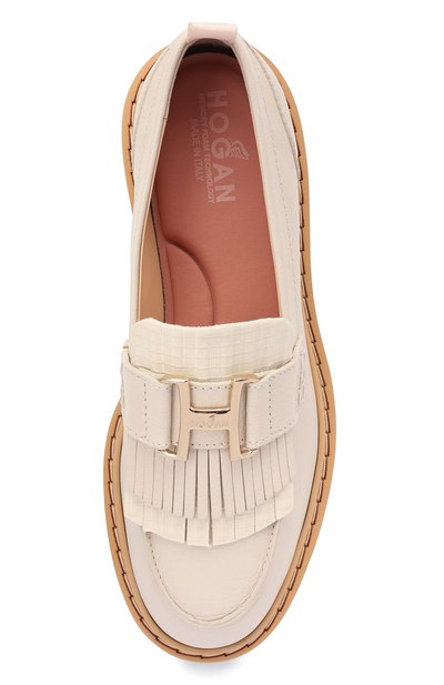 Кожаные лоферы HOGAN, арт. HXW5610DJ40PU9, фото 5