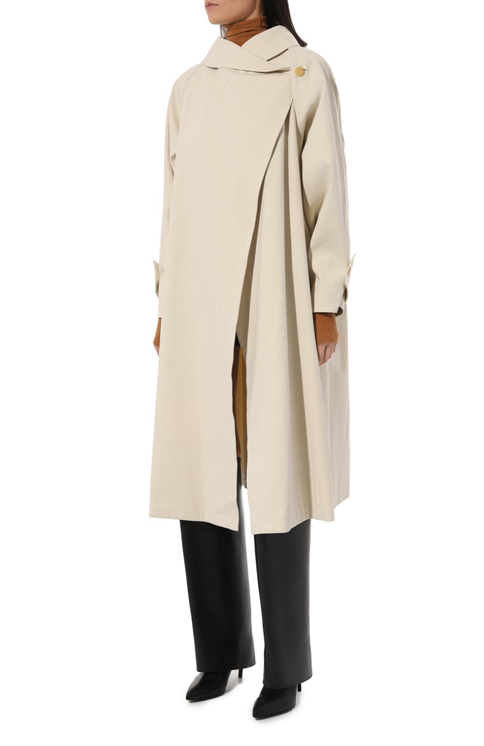 Хлопковый плащ LE17SEPTEMBRE, арт. LS2331CT001EIV, фото 3